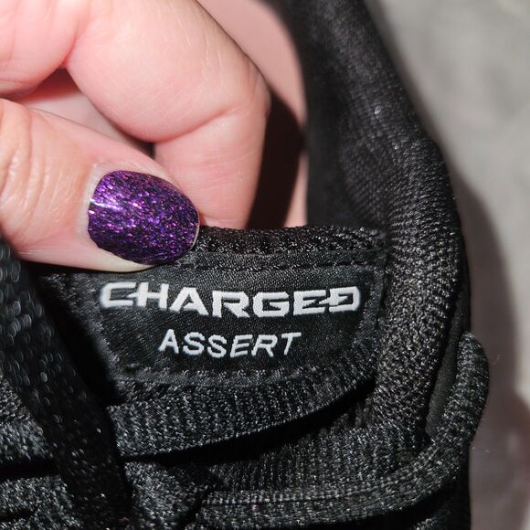 Under Armour Women's Charged Assert 9 Running Shoe, Black/Pink Sands, 9 - Picture 5 of 5